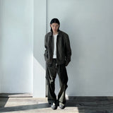 Stand Collar Zip Jacket