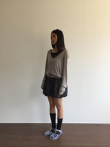 Bone Silk V Cardigan (2color)