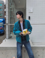 Neckie Soft Loose Fit Cardigan