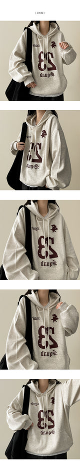 23 Number Vintage Boxy Hoodie