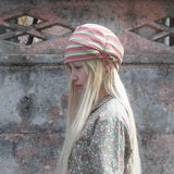Stripe Band Beanie (mint/pink)