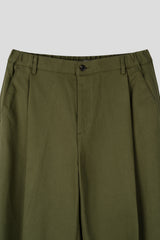 Hard cotton one tuck pants 5color