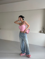 BLACKPINK Tweed Backless Bustier