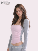 ロジーグレーレイヤードTシャツ