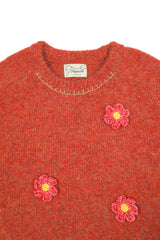 Tommy Flower Knit [Orange]
