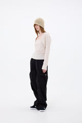 ルナワイドパンツ/ブラック