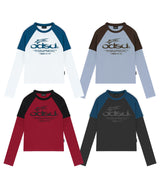 ODSD-Raglan-Track-Semi-Crop-T-shirt - 4 COLOR