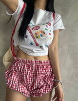 スナックキッチンクロップ半袖Tシャツ