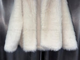 Hoodie fox fur-JK (White)
