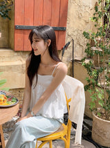Lovely Pumpkin Sleeveless Blouse (4color) 