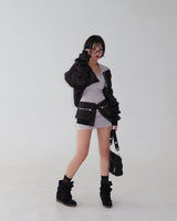 Hooded Mini Dress & Bolero Two Piece
