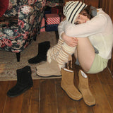 Merry 0011. Velcro Shearling Boots - 3colors