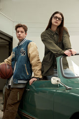 VINTAGE SUEDE SHIRT JACKET - KHAKI