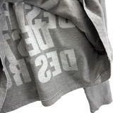 destroy hand hooded long sleeve