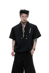 V-Neck Padded Track Shirt