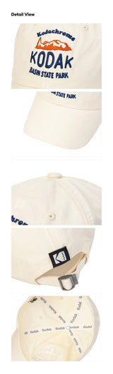 WOVEN RELAX FIT BALL CAP【IVORY】