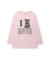 I LOVE MEOW PUNK LS TEE PINK(CV2GFFT559A)