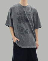ベッダーダメージ半袖Tシャツ(GRAY)