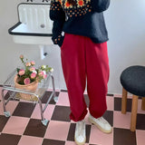 フリースレーベルパンツ