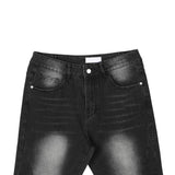 ASCLO Diagonal Incision Bootcut Denim Pants