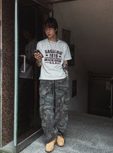 セグプリントクロップ半袖Tシャツ