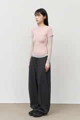 Tree Striped Wide Trousers