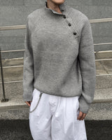 Nell Line Neck Button Knit