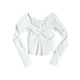 Punching square neck T