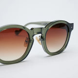 Vatic Vintage Optical Otosan Olive green-framed gradient tea lens