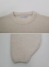 Fruit Boucle Crop Wool Round Knit (8color)