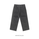 Cut-out バックルデニムパンツ -2C