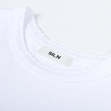 90's スカラップステッチネックTシャツ (WHITE)
