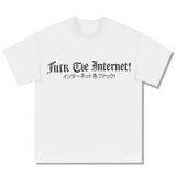 スケルトンロゴパフプリントTシャツ