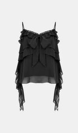 Reka Sheer Ribbon Blouse