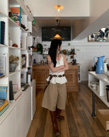 Ribbon blouse top