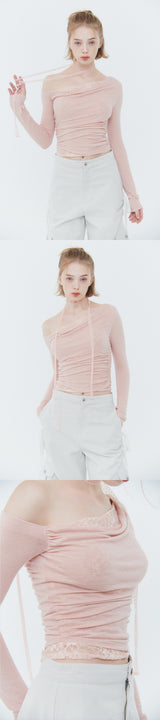 LAURA LACE TOP pink