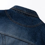 BINDING POINT DENIM JACKET
 - BLUE