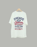 chicago over short sleeve tee(WHITE)