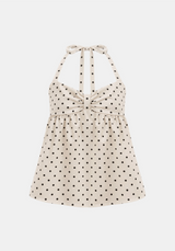 Orvia Dot Flare Blouse