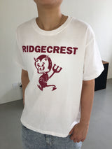 Devil Cropped Short Sleeve T-Shirt (4c)