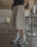 プレーダイアゴナルビッグカーゴバルーンバミューダパンツ