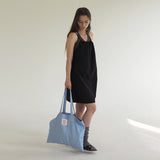 red stitch eco bag-sky