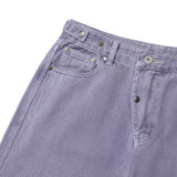 ラッチテーパードツイルパンツ / Washed purple