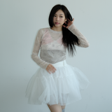 KIRIGIRL MESH TOP _CREAM