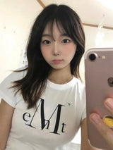 MAIN SYMBOL SIGNATURE LOGO HALF T (White, Black)