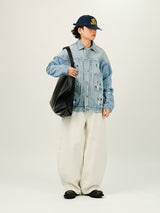 Painting Denim Crop Jacket