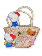 kt mini rattan dot bag(with random keyring)