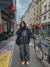 パイパーシャーリングナイロンジョガーパンツ
