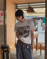 グランジ ヴィンテージ フォト プリント ショートスリーブ Tシャツ