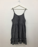バックレスプレイドワンピース (2color)
